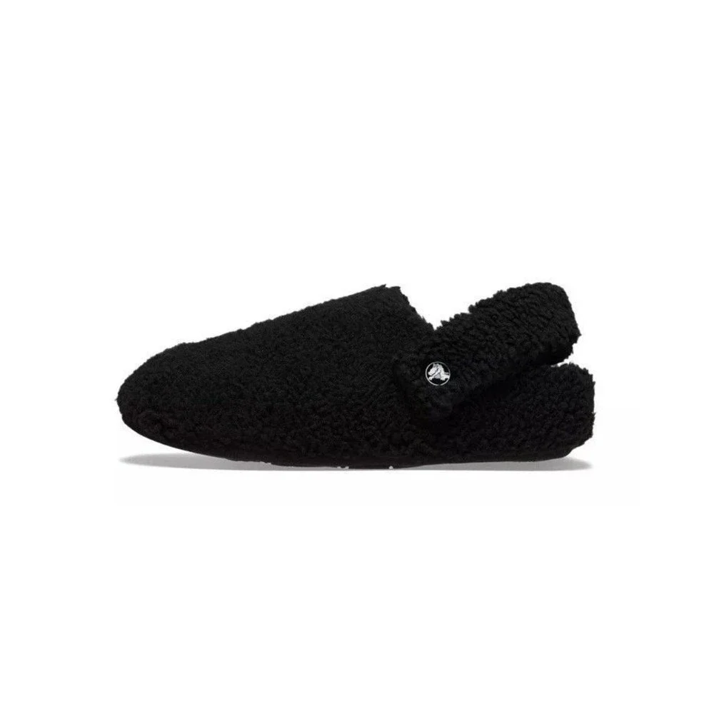 Crocs Classic Cozzzy Slipper K Black Faux Fur Lined Kids Size c11 210856-001